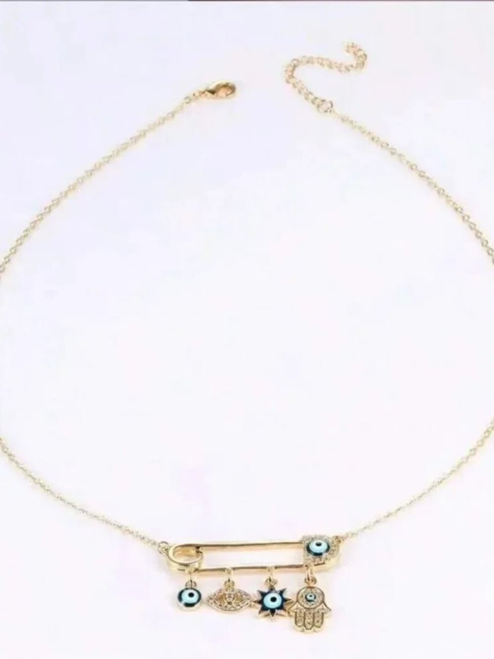 Evil Eye Charm Necklace Q833